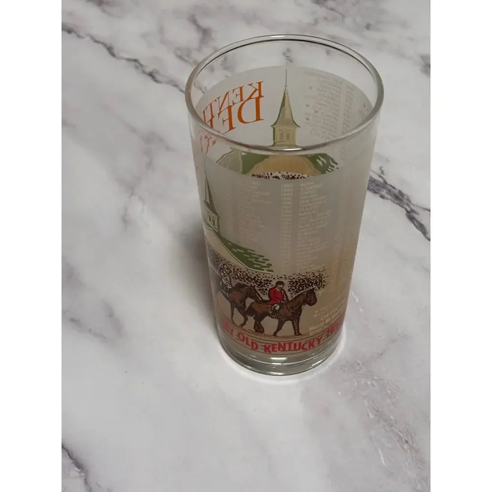 1985 Kentucky Derby Official 111 Churchill Downs Vintage Julep Glass Louisville